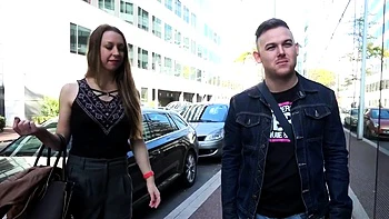 pretty chick gets assfucked in front of her bf