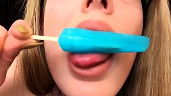 Karuna Satori ASMR Popsicle eating Kisses Patreon Video