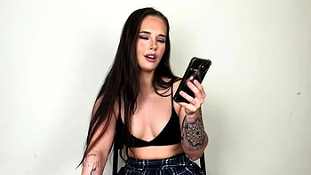 Upskirt SPH domina in stockings mocks