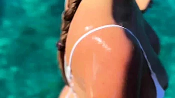 Clear Skys Blue Water With The Perfect Babe Angel Youngs