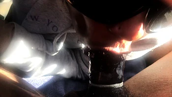 Brianna has her big ass lips wrapped around my thick dick