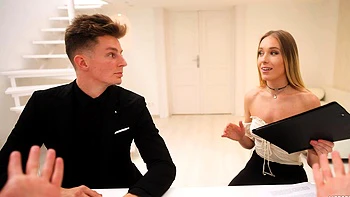 Teen blowjob threesome