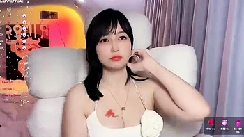 Naughty Asian milf Julia solo masturbation close up