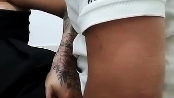 My wife playing at work