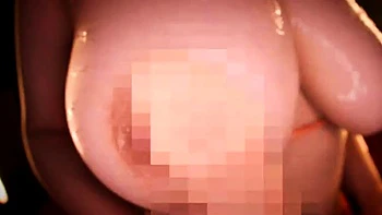 Japanese Asian mature giving blowjob to lucky guy