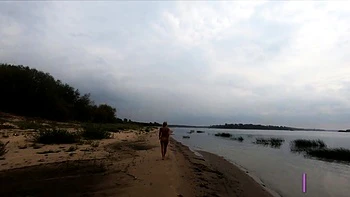 Blonde Russian Girl Naked by the River