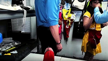 Pixie Smalls - Four Big Cocks For One Little Thief