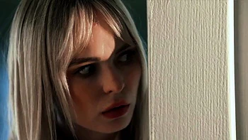 Lapdance and blowjob made by BIG boobs blonde