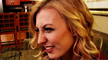 Blonde amateur milf does anal on pov camera 21