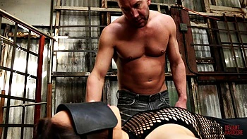 Submissive babe Gabriella Paltrova tries electro play with Dom