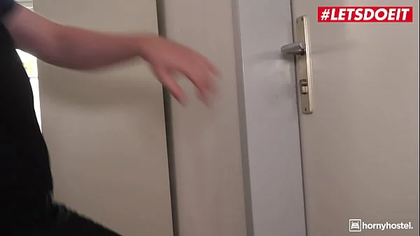 HORNYHOSTEL - (Katarina Rina, Christian Clay) - Big Tits Teen Caught Masturbating And Fucked By Horny Security Guard