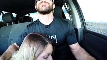 Blonde Blowjob Outdoor