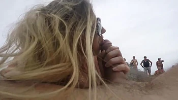 le bukkake d anette sur la plage