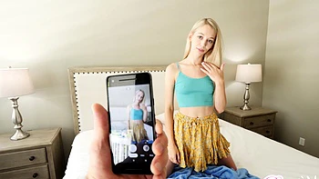 Skinny teen Lily Larimar gets her shaved pussy fucked hard