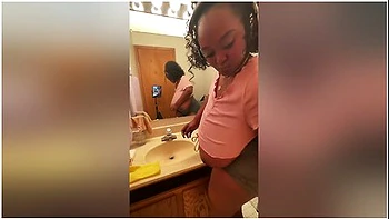 Ebony Bbw Cleaning Nipples Hanging Out My Shirt