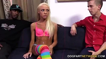 Katerina Kay hot blonde fuck with black: Blowjob, Doggy  Cowgirl Porn