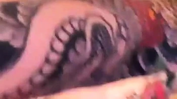 Lovely Amateur teen brunette masturbating outdoor