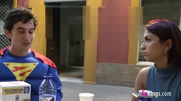 She thought she would fuck a performer, but instead she's fucking SUPERMAN!!