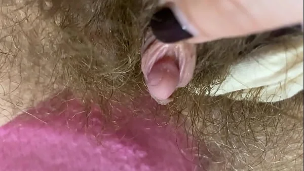 HAIRY PUSSY COMPILATION big clit closeup super bush