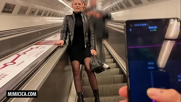Risky Public Flashing And Lush Control By My Girlfriend - Mimi Cica