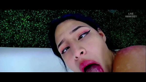 They did not say anything and cum inside her pussy. Double pounding and creampie for a skilled girl, 2 cocks drill her and cum inside her pussy