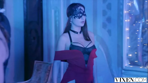 VIXEN Sonya & Liya attend exclusive masquerade sex party