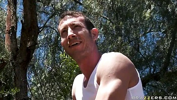 Slutty big-boobed blonde Diamond Foxxx rammed by long wiener