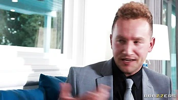 Awesome busty model Armani Black cheats on her hubby in the bed