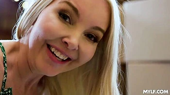 Spicy doggy style fuck with a gorgeous blonde chick Aaliyah Love