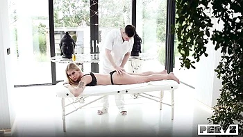 Good doggy style fuck with a long-legged blonde babe Zlata Shine