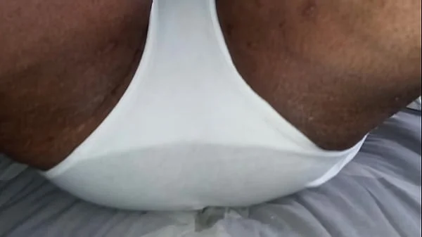 Watching My Cum Drip Down Granny Ass