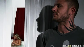 Awesome sideways pose fuck with a busty blonde Tyler Faith