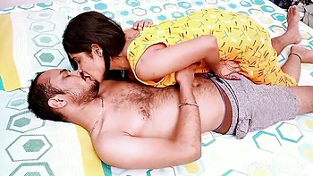 Good doggy style fuck with a long-legged Indian brunette