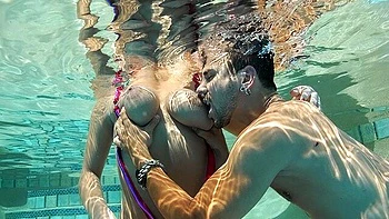 Busty brunette Bethany Benz rammed in the doggy style pose