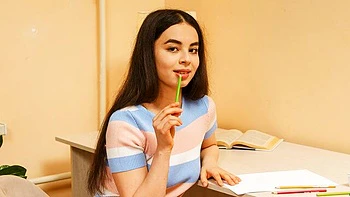 Wonderful solo masturbation with a long-legged brunette Elina Sable