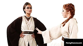 Bendy Skin Diamond and Penny Pax - lesbians porn - Penny Pax Live