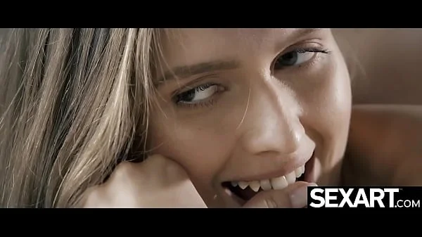 Watch her big natural tits bounce as she rides her lover's cock