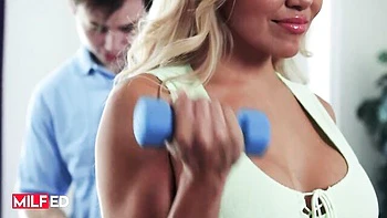 Shaved smut with talented Anthony Pierce and Caitlin Bell from MILFED