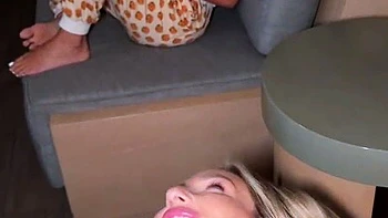 Nasty brunette pornstar with big boobs