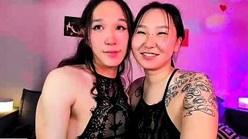 Hot asian teen fingering her pussy