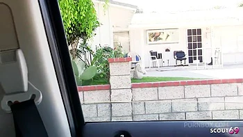 Curvy Green Eyes Teen with big natural saggy Tits and Round Ass Pick Up and seduce to Fuck