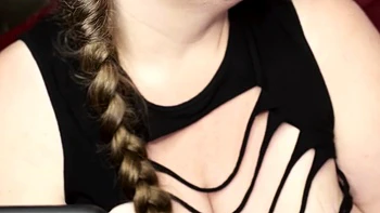 Cute blonde with big boobs solo