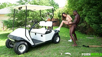 Hole in 1: Gold Coach Uses his Big Black Driver to Make Francys Belle Squirt Hard GP2019