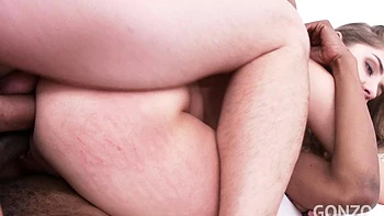 Julia Red 3on1 fuck session with DP, DAP & her first Triple Penetration