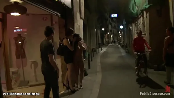 Busty hot Latin babe public banged