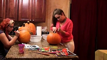 Red & Adriana: Carving Pumpkins