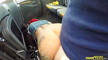 Steamy Big Surprise At Petrol Station Taxi