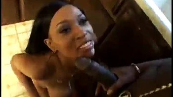 Ebony Blowjob in the Kitchen: Brunette  Xhamster Porn