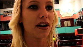 Blonde and brunette lesbian girls licking and toying