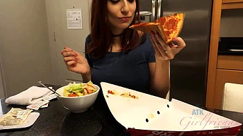 Things heat up in the hottub when April Snow masturbates before dinner by ATK Girlfriends: Porn